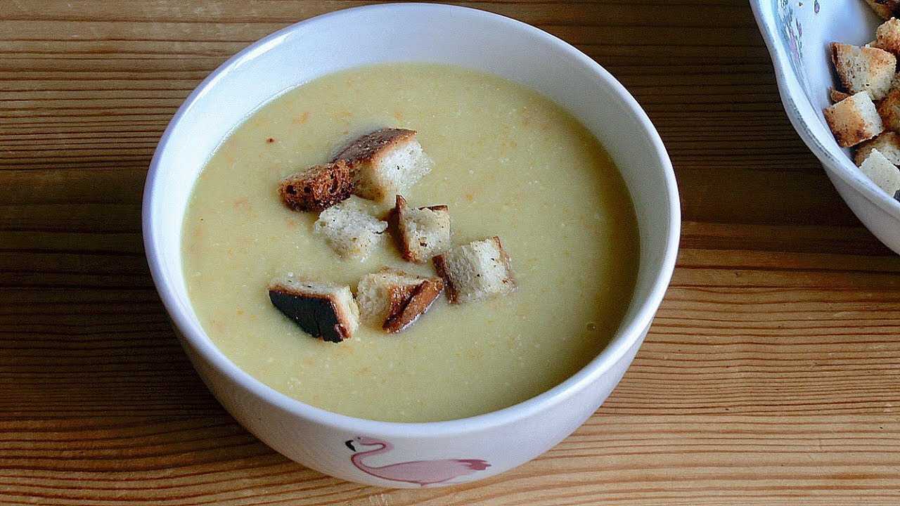 Суп-пюре из кабачков со сливками