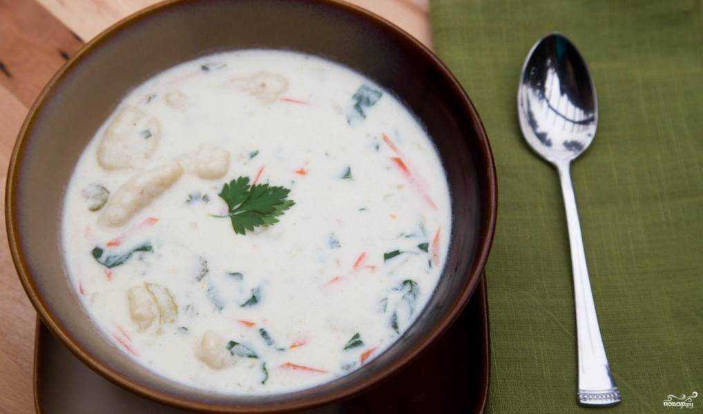 Суп с галушками: как приготовить пошагово с фото