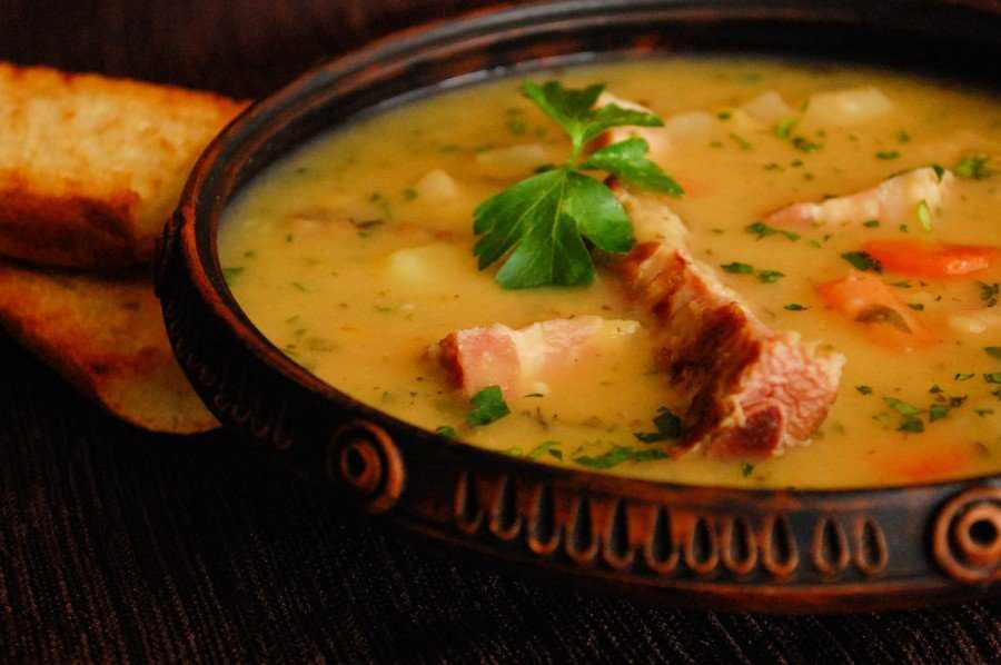 Гороховый суп на копченых ребрышках: пошаговый фоторецепт | еда | аиф иркутск