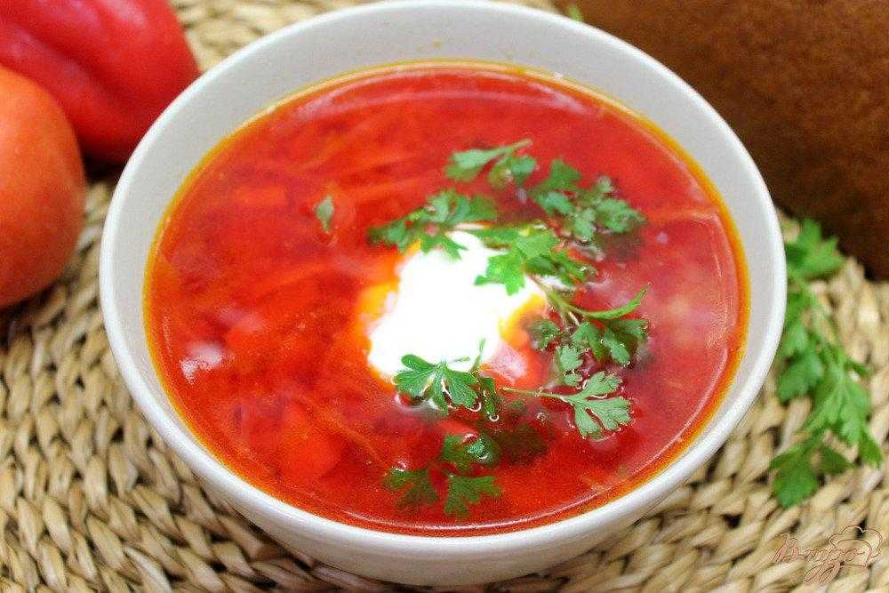 Борщ с фасолью - 19 рецептов приготовления пошагово - 1000.menu