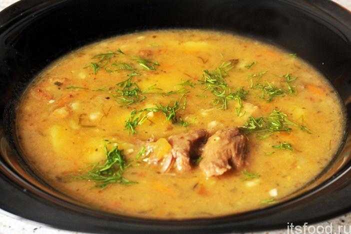 Гороховый суп с мясом и картошкой в кастрюле пошаговый рецепт с фото на з литра