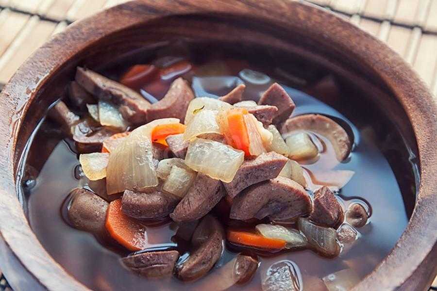 Суп из печени баранины