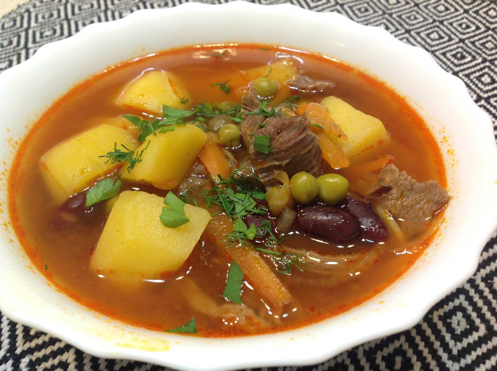 Суп картофельный с мясом - простые варианты вкусного блюда: рецепт с фото и видео