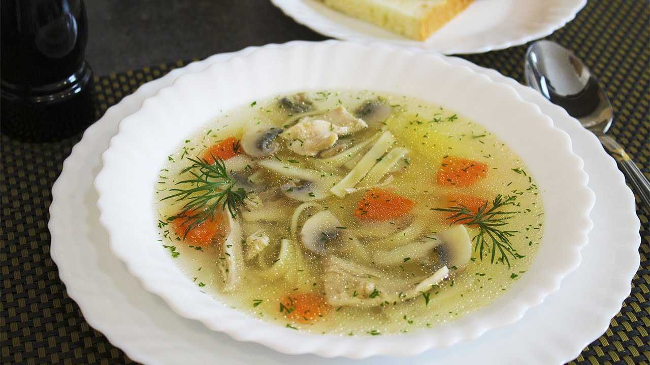 Грибной суп с курицей из шампиньонов рецепт с фото пошагово - 1000.menu