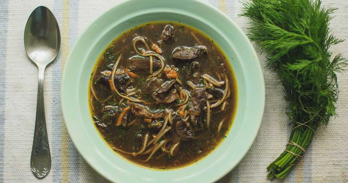 Суп с грибами и гречкой