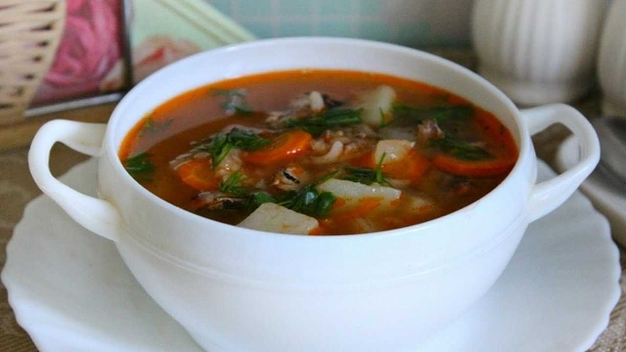 10 вкуснейших рецептов суп из кильки в томатном соусе (326.3 ккал)