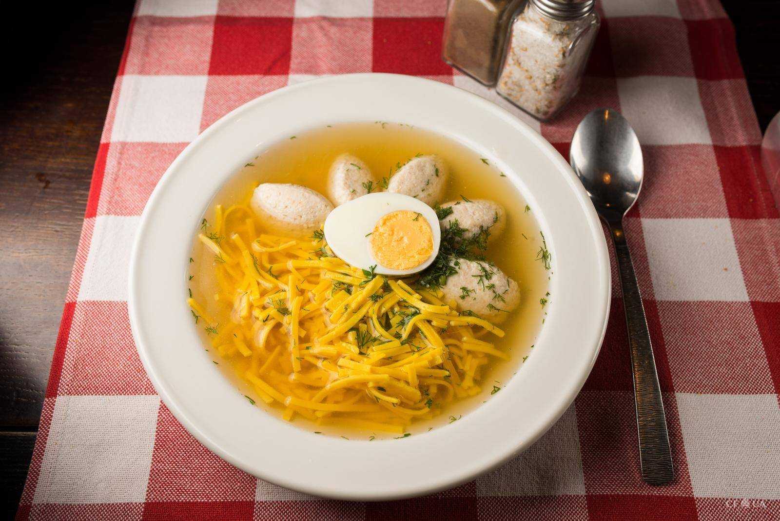 Куриный суп с макаронами и картошкой