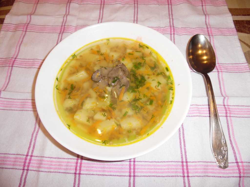 Суп с гречкой на курином бульоне