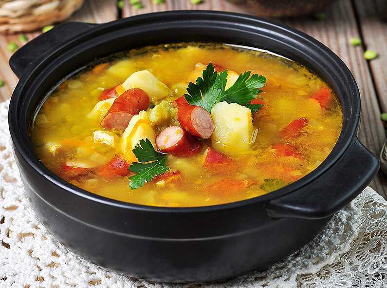 Классический гороховый суп - лучшие пошаговые рецепты.