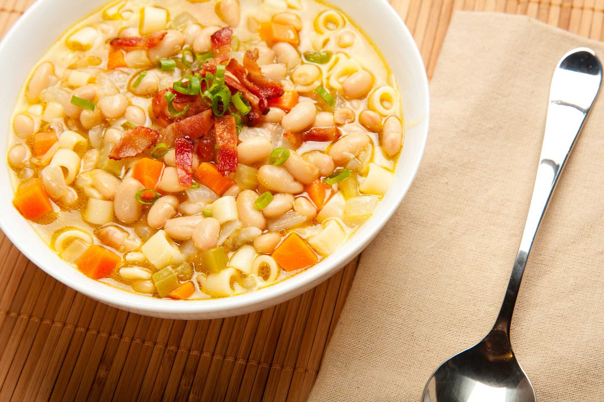 Как приготовить суп с консервированной фасолью: 8+ рецептов с фото