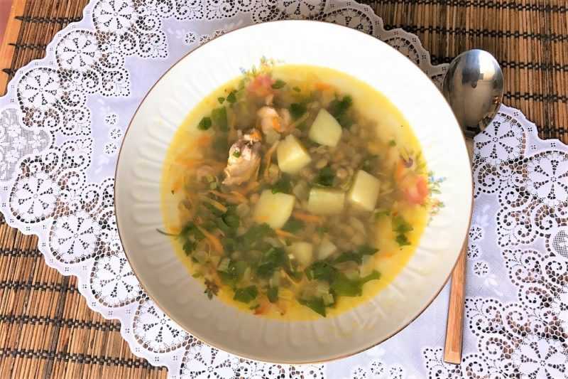 Суп чечевичный куриный с картошкой и зеленью рецепт с фото пошагово - 1000.menu