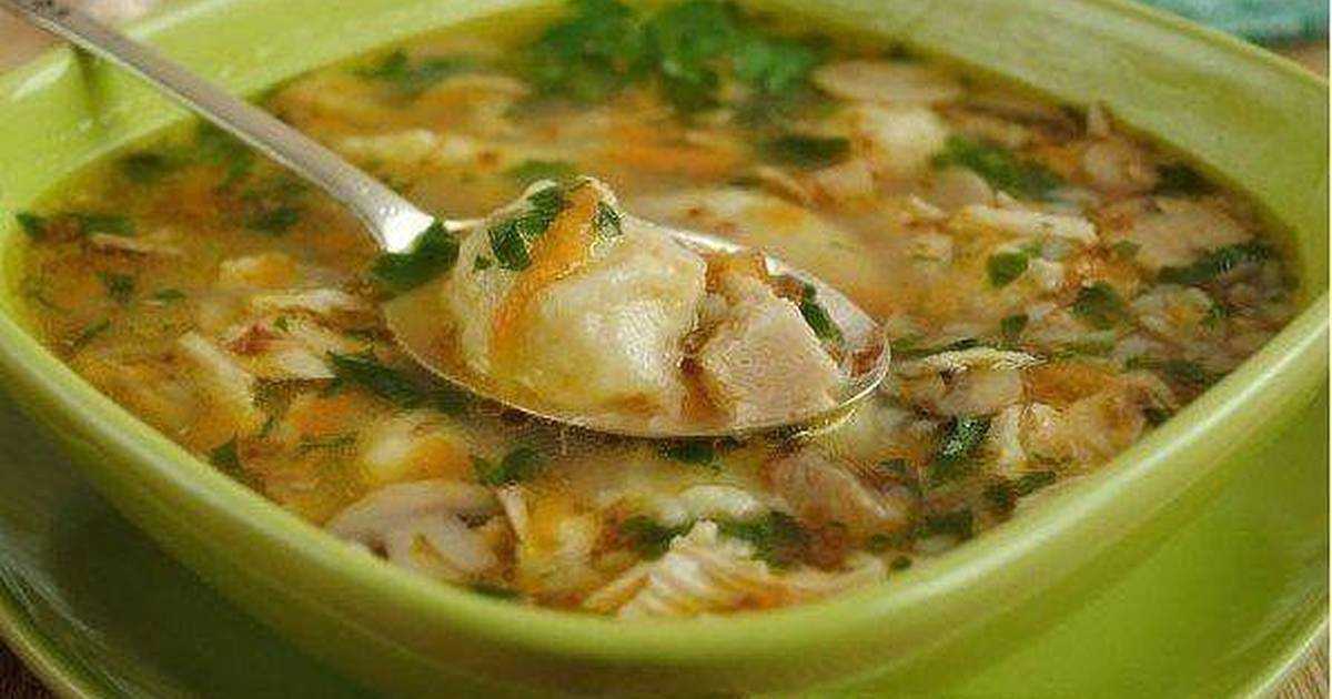 Суп с грибами и гречкой - 6 пошаговых фото в рецепте