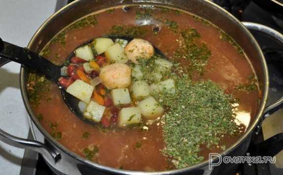 Азиатский суп с фрикадельками лапшой и фасолью рецепт с фото пошагово - 1000.menu