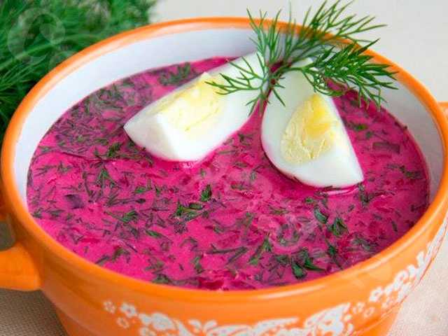 Пошаговый рецепт супа холодник из свеклы на кефире
