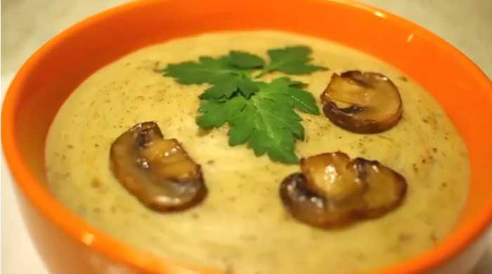 Грибной крем суп из шампиньонов – нежное наслаждение: рецепт с фото и видео