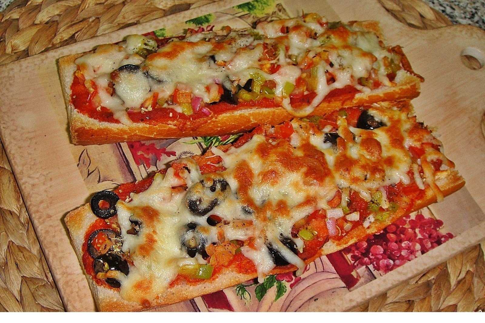 булка пицца в духовке фото 20