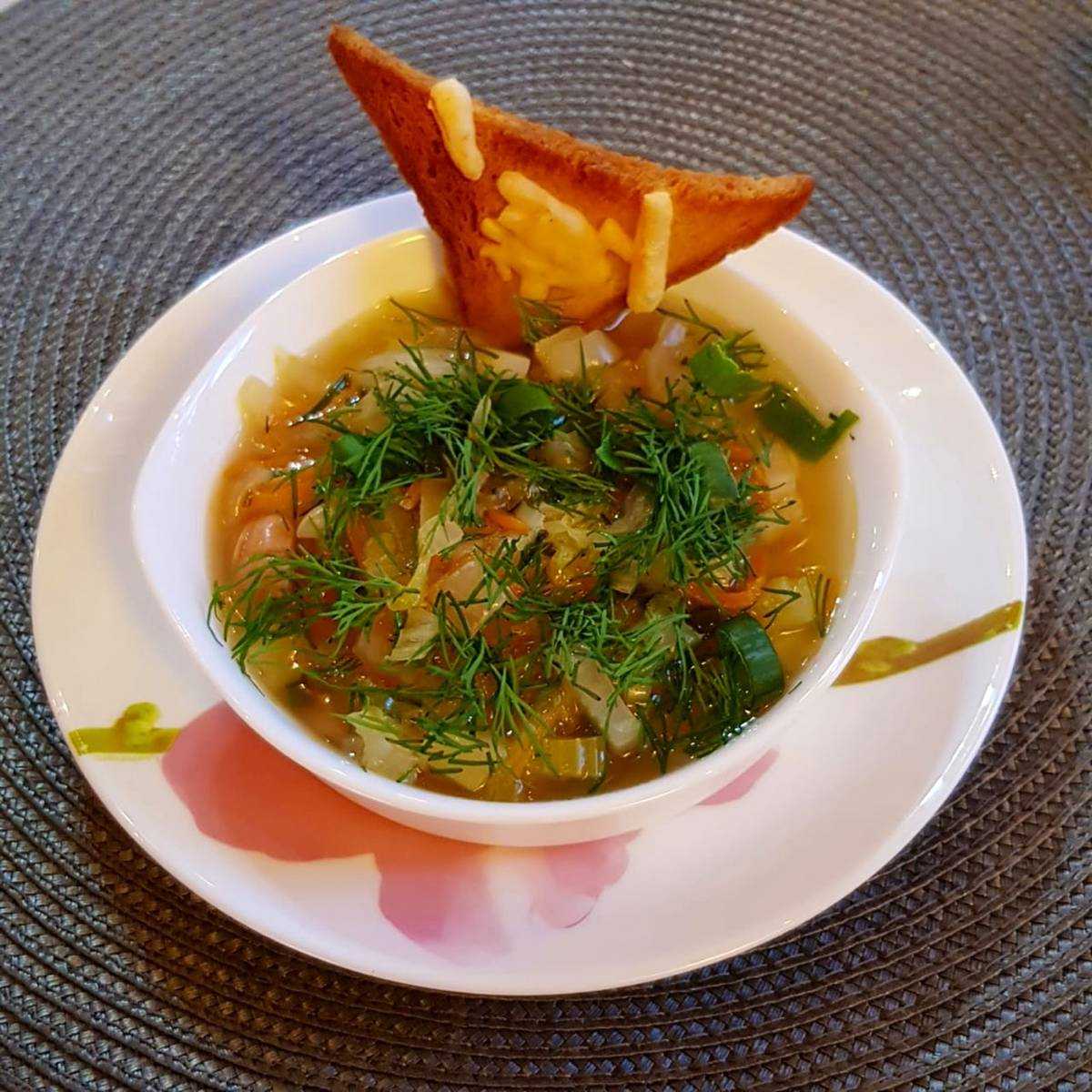 Простой суп с мясным фаршем, картошкой и томатами рецепт с фото - 1000.menu