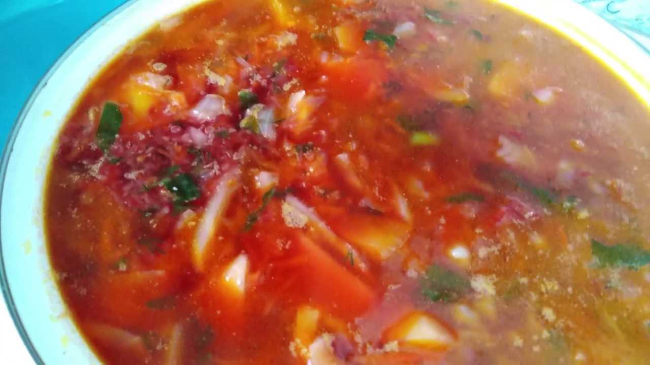 Борщ постный рецепт с фото пошагово - 1000.menu
