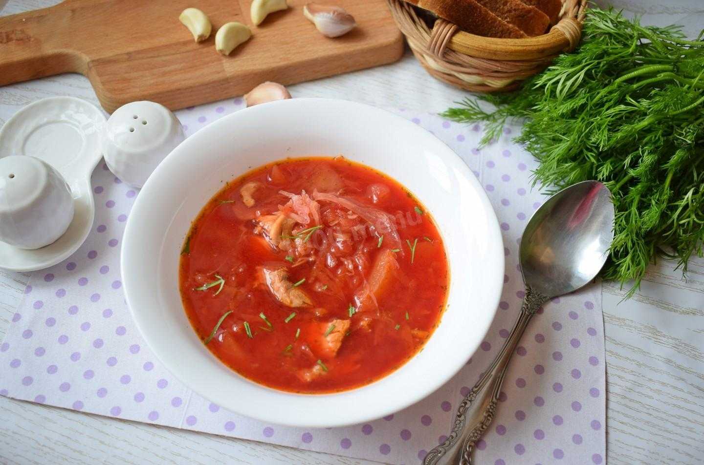 Борщ сибирский с фрикадельками и томатной пастой рецепт с фото пошагово - 1000.menu