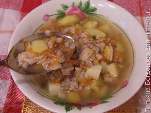 Гречневый суп на курином бульоне: рецепты