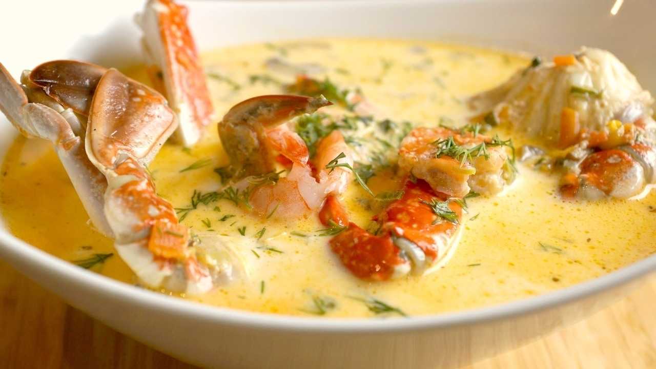Рыбный суп с грибами и шпинатом — пошаговый рецепт с фото