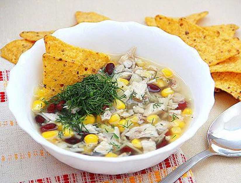 Мексиканский суп с кукурузой и фасолью — просто и доступно