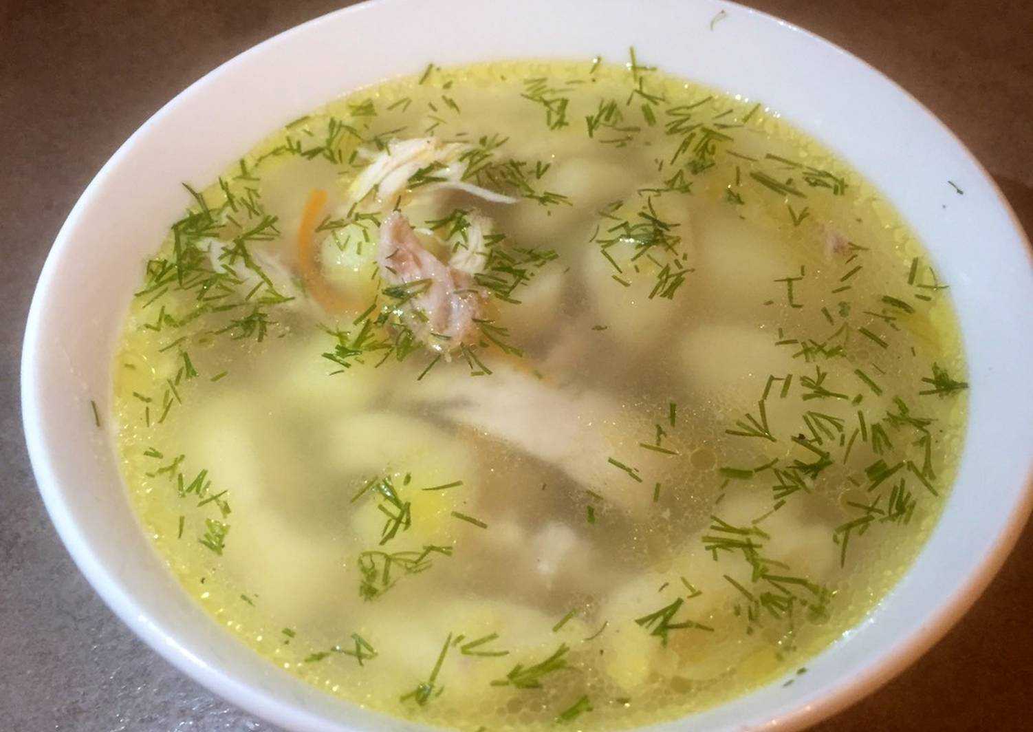 Украинские галушки в супе