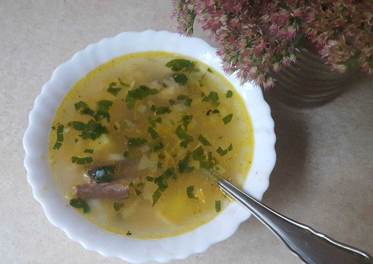Рыбный суп из консервов сайры с рисом рецепт с фото пошагово - 1000.menu