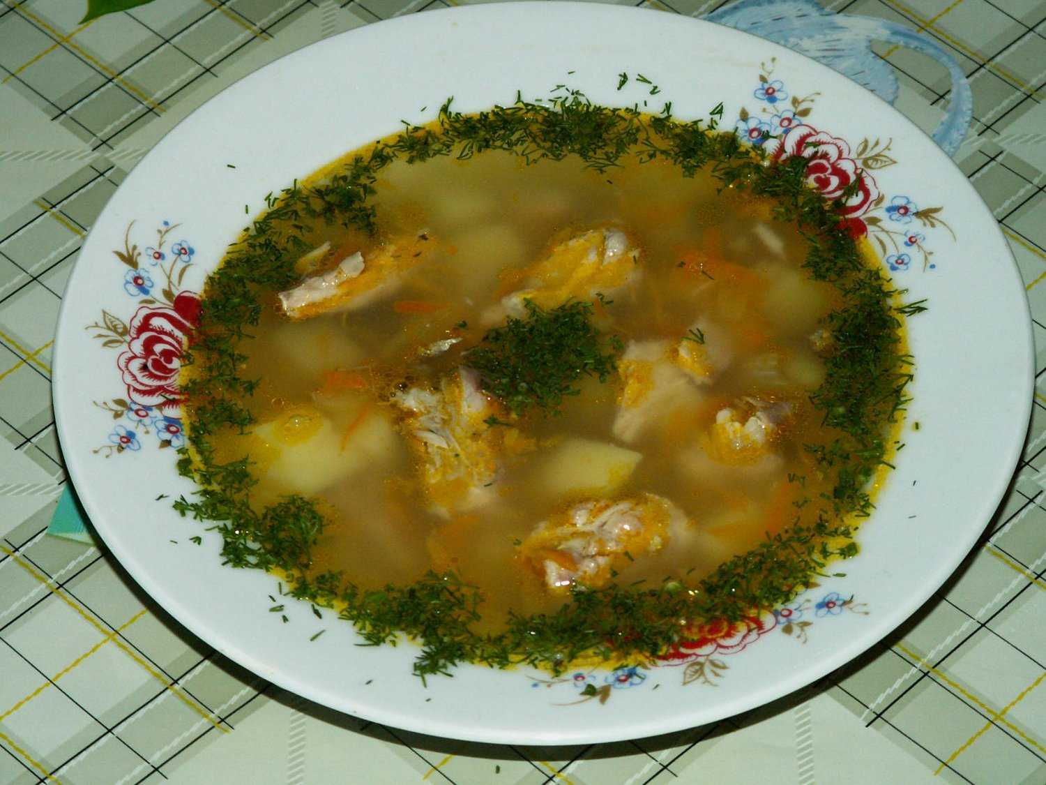 Суп с консервой рыбной скумбрия