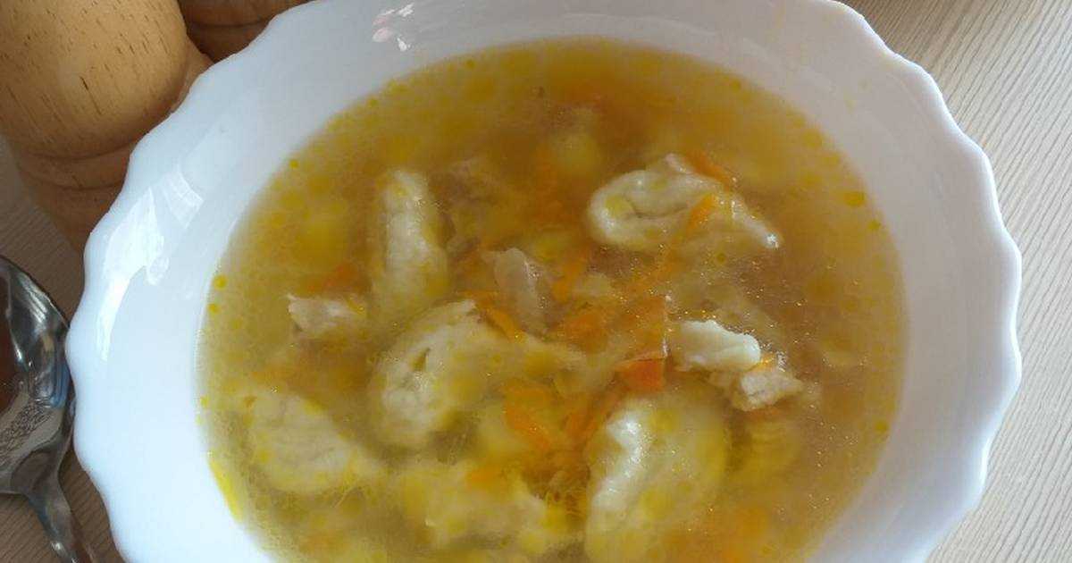 Суп из куриных потрохов с галушками