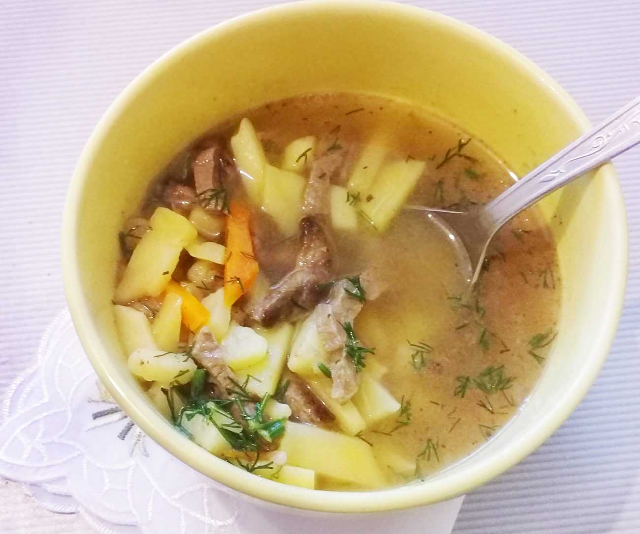 Суп из говядины рецепт с фото