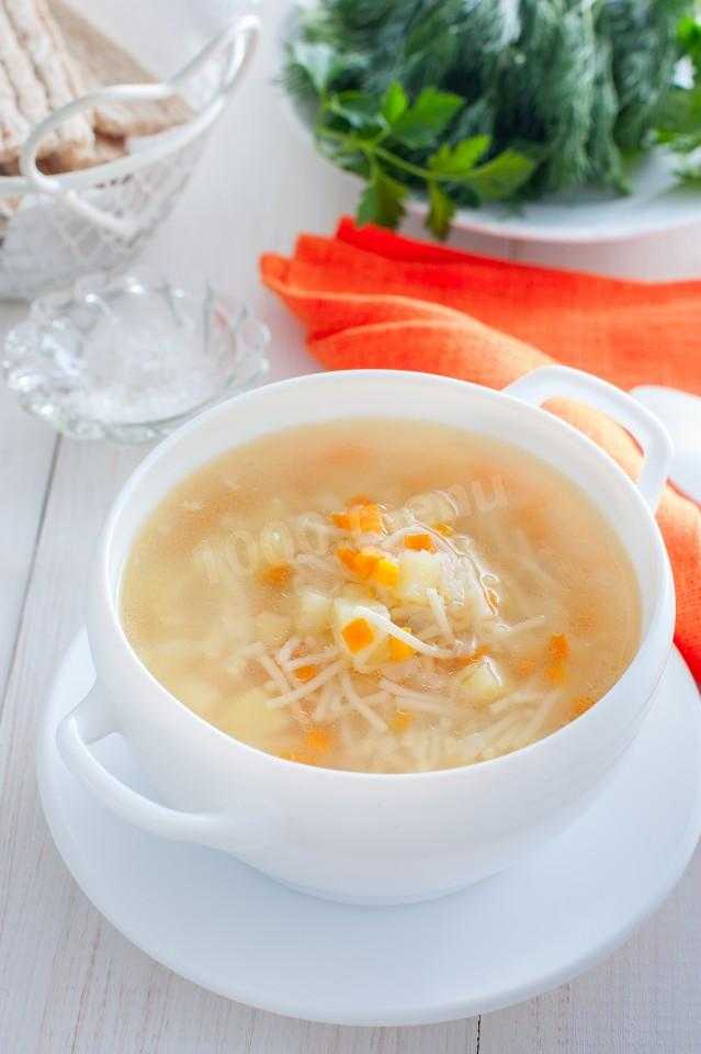 Куриный суп с вермишелью - пошаговый рецепт с фото | ne-dieta