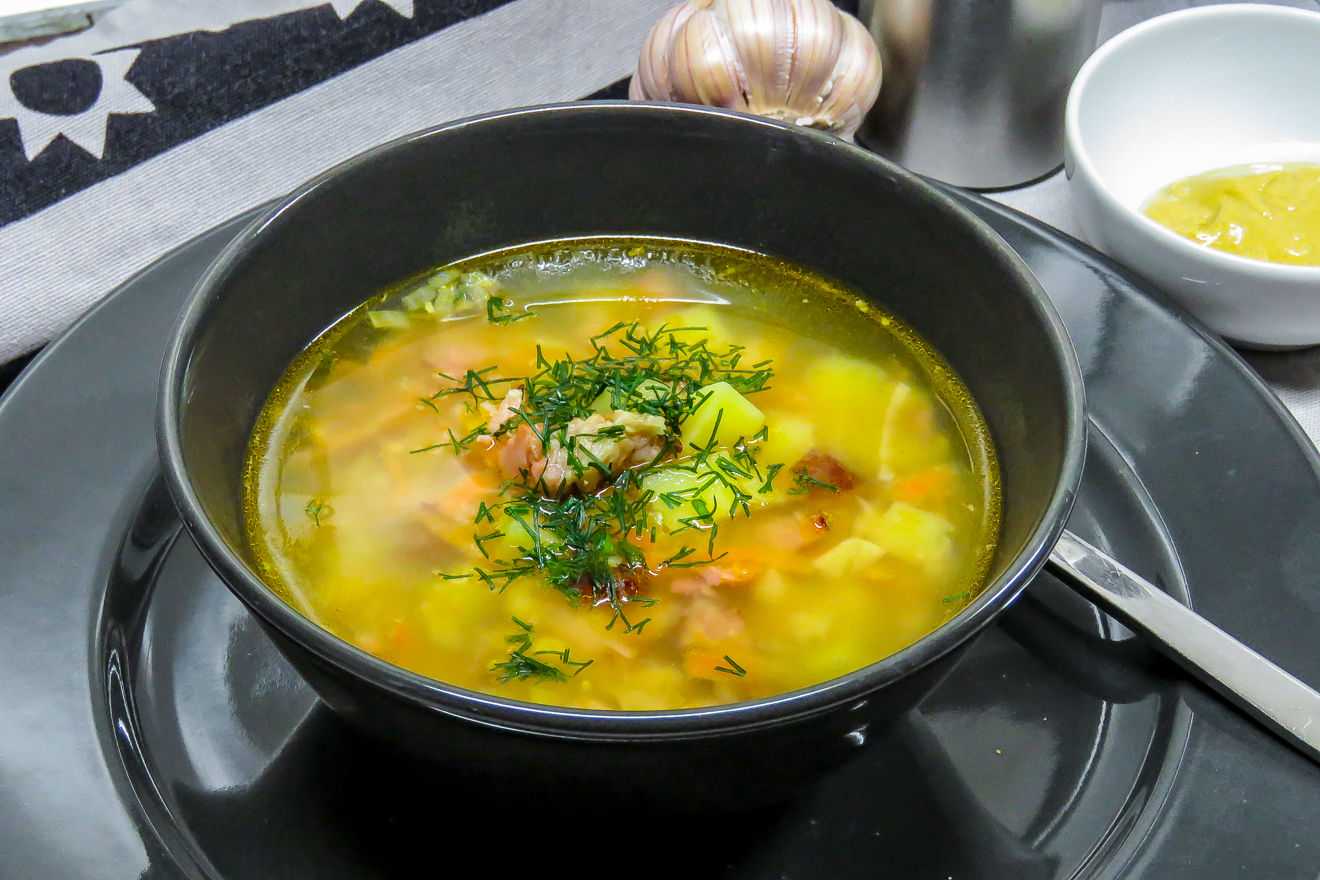 Гороховый суп с копченостями, 3 рецепта с пошаговыми фото