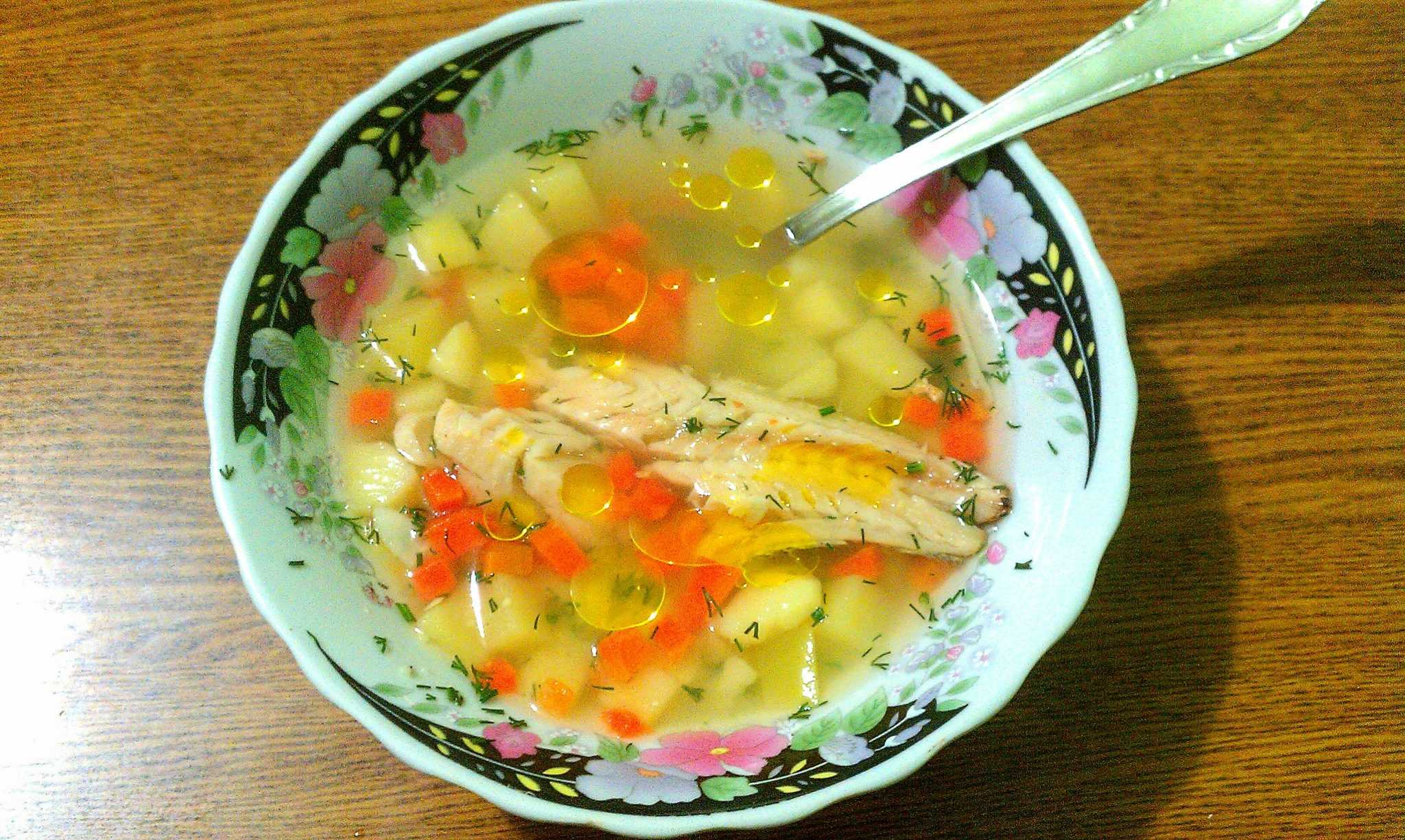 Рыбный суп из хека