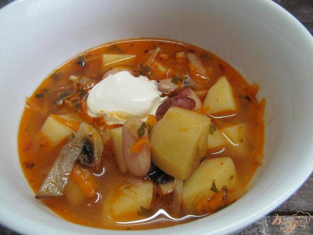 Постные щи с капустой по-домашнему