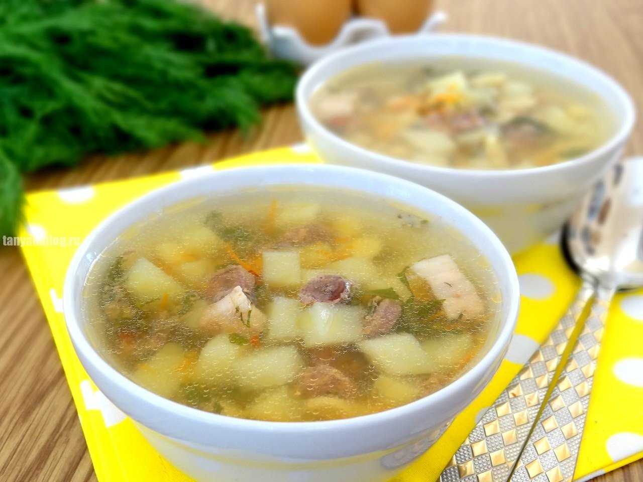 Суп с куриными желудками рецепт с фото пошагово